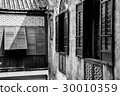Chinese traditional windows in black and white 30010359