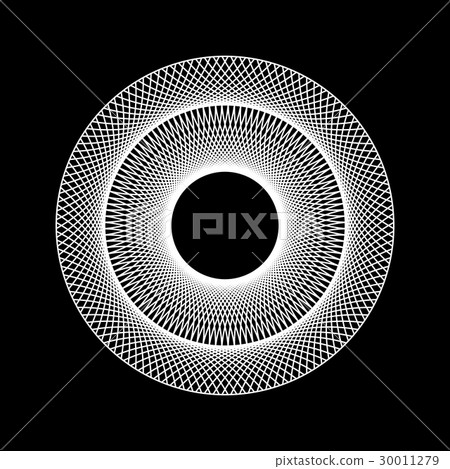 White Abstract Fractal Shape White Abstract Fractal Shape 30011279