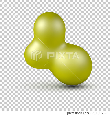 Green Abstract 3D Shape Green Abstract 3D Shape 30011285