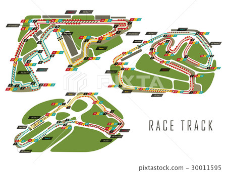Race tracks for Brazil and Italy Arab Emirates 30011595