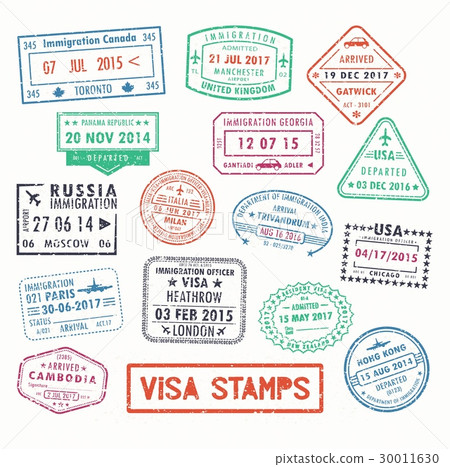 Visa stamps or passport signs of immigration Visa stamps or passport signs of immigration 30011630