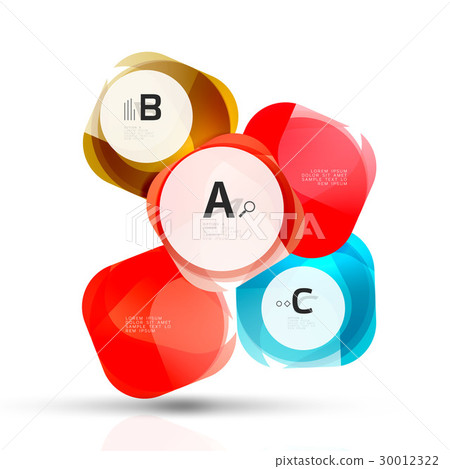 Glass glossy abstract stones with text. Abstract 30012322