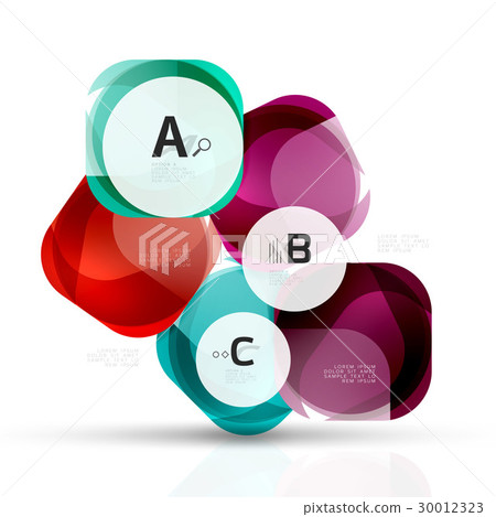 Glass glossy abstract stones with text. Abstract 30012323