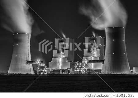 Night-shot of Power Plant Night-shot of Power Plant 30013553