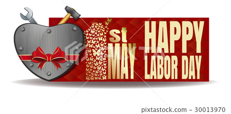Happy Labor Day. International Workers Day card Happy Labor Day. International Workers Day card 30013970