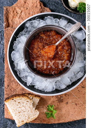 Bowl of red caviar Bowl of red caviar 30015007