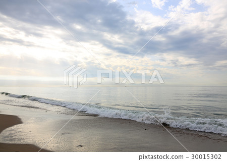 End of summer Lonely Spanish sea End of summer Lonely Spanish sea 30015302