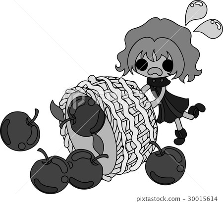 Cute girl and apples 30015614