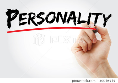 Hand writing Personality with marker 30016515