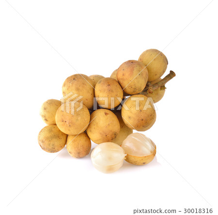 Long Gong fruit ,Lansium parasiticum on white Long Gong fruit ,Lansium parasiticum on white 30018316