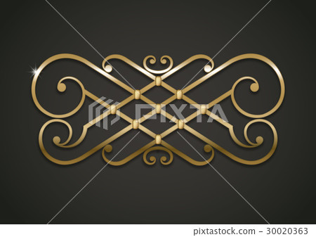 Vintage gold vignette 30020363