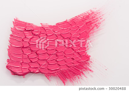 red lipstick stroke isolated 30020488