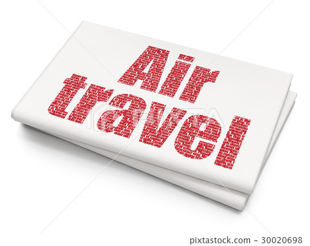 Travel concept: Air Travel on Blank Newspaper Travel concept: Air Travel on Blank Newspaper 30020698
