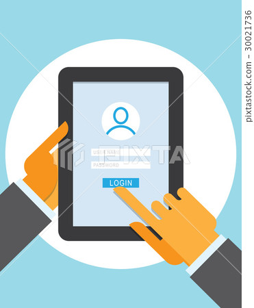 Member Login on the tablet computer 30021736