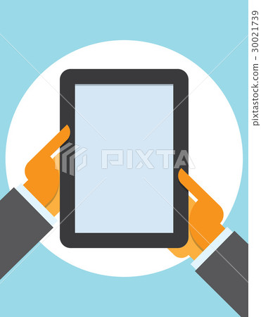 tablet computer in user hands 30021739