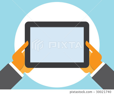 tablet computer in user hands 30021740
