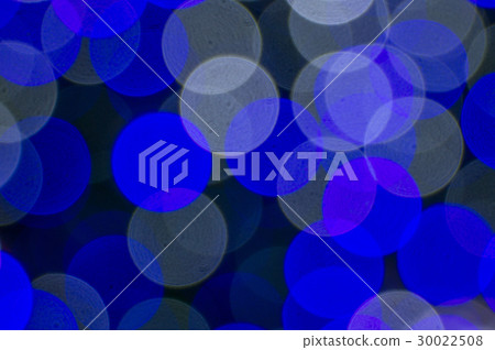 藍色的失焦燈泡 30022508