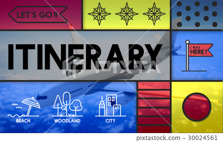Holiday trip tour itinerary travel graphic 30024561