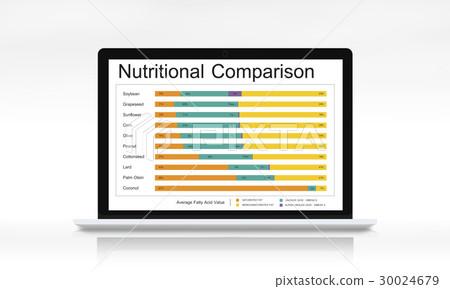 Nutrition Facts Comparison Food Dietery - Stock Illustration [30024679 ...