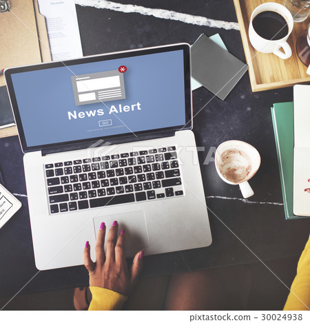 News Alert Announcement Broadcast Article Concept 30024938