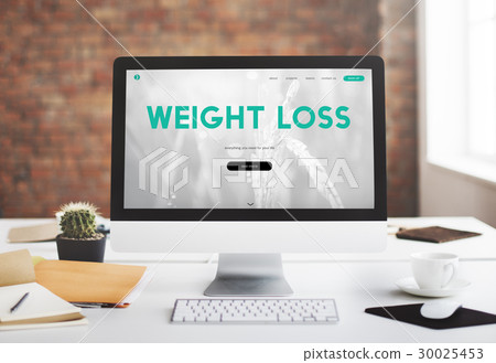 Healthy lifestyle online webpage interface 30025453