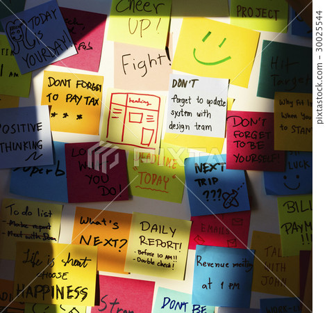 Sticky Note Post it Board Office Stock Image - Image of post