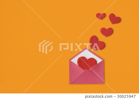 Love Letter Heart Floating Mail Correspondence Relationship 30025947