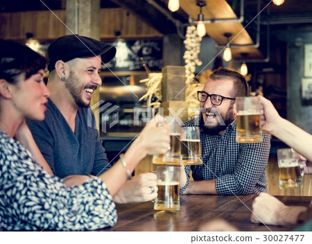 People Enjoy Beverage Beers Cheers People Enjoy Beverage Beers Cheers 30027477