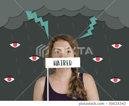 Hatred Frustration Ignorance Animosity Concept 30028342