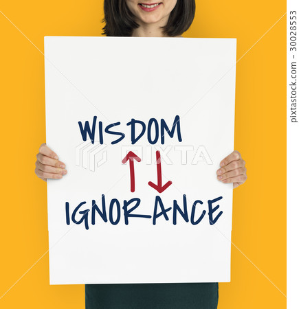 Proficiency Antonyms Wisdom Ignorance Illustration 30028553