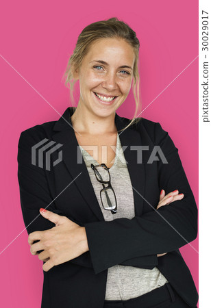 Caucasian Business Woman Smiling 30029017
