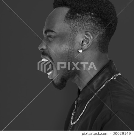 Adult Men Scream Shout Expression Studio 30029149