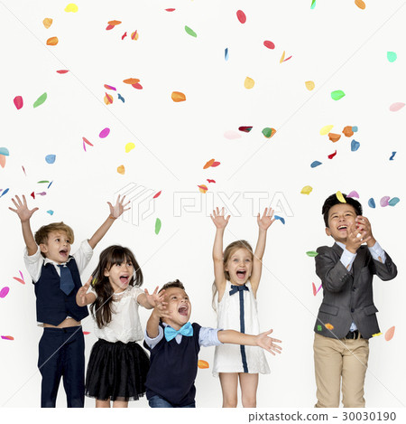Children Smiling Happiness Friendship Togetherness Celebration Studio Portrait Children Smiling Happiness Friendship Togetherness Celebration Studio Portrait 30030190