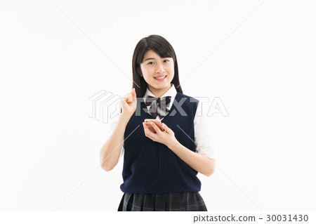 Junior high school girls uniforms smart gesture 30031430