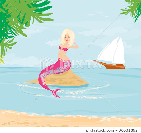 Illustration of a Beautiful mermaid Illustration of a Beautiful mermaid 30031862