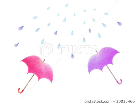 Two umbrellas and rain 30033460