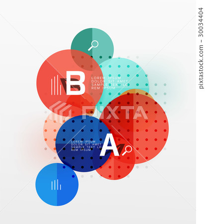 Colorful glossy circle infographics Colorful glossy circle infographics 30034404