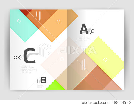 Set of front and back a4 size pages, business 30034560