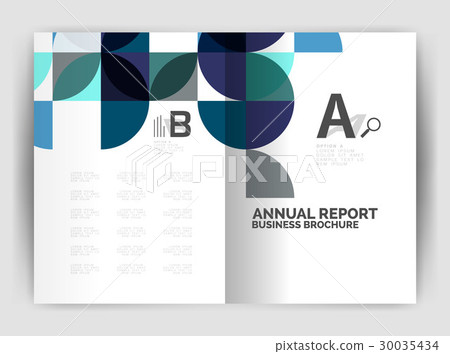 Abstract circle design business annual report 30035434