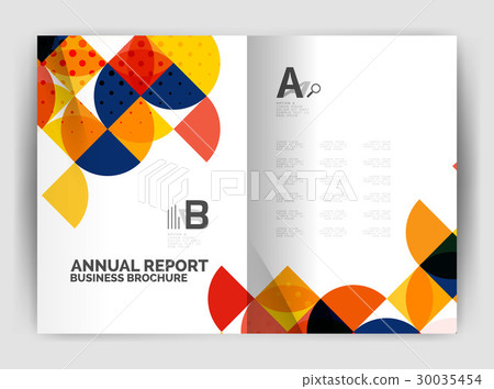 Abstract circle design business annual report 30035454