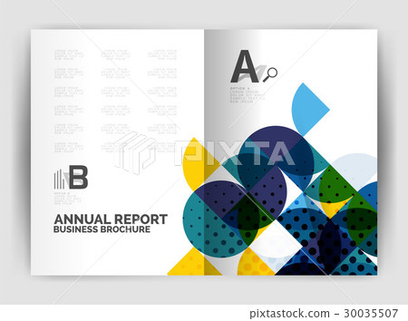 Abstract circle design business annual report 30035507