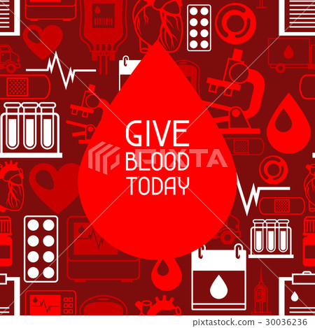 Give blood today. Background with blood donation 30036236