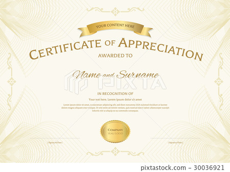 Certificate of appreciation template 30036921