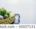 Cactus pot with globe on empty background. 30037131