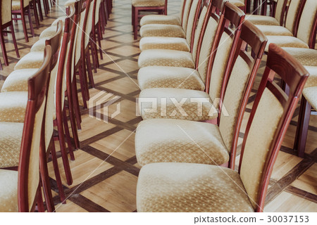 empty class room, close up on chair 30037153