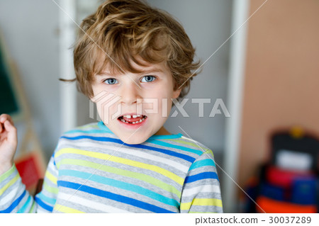Portrait of little cute school kid boy colorful Portrait of little cute school kid boy colorful 30037289