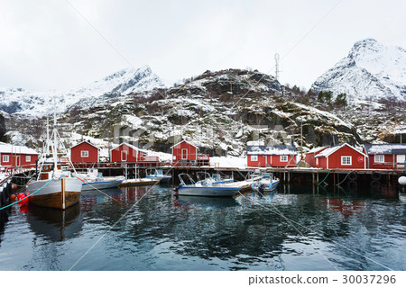 The fishing bay of Lofotens 30037296
