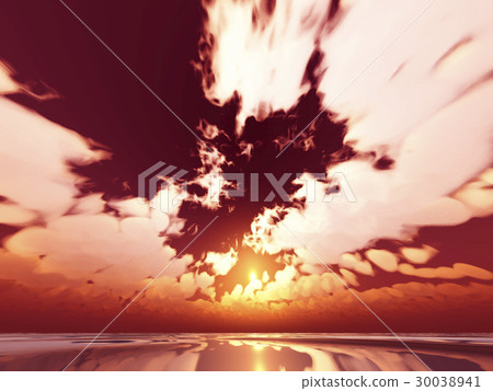 Wind and clouds with the sea 30038941