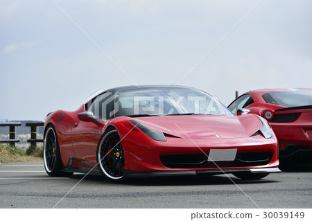 Red luxury sports car 30039149