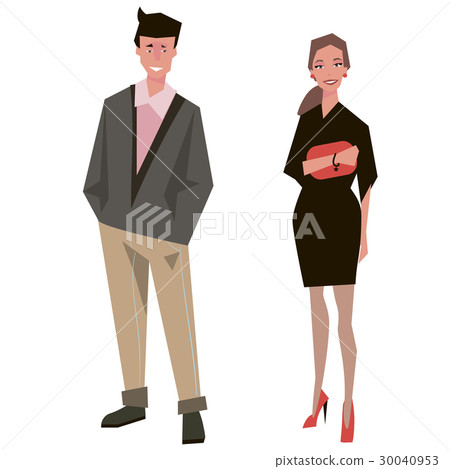 Man and woman  30040953